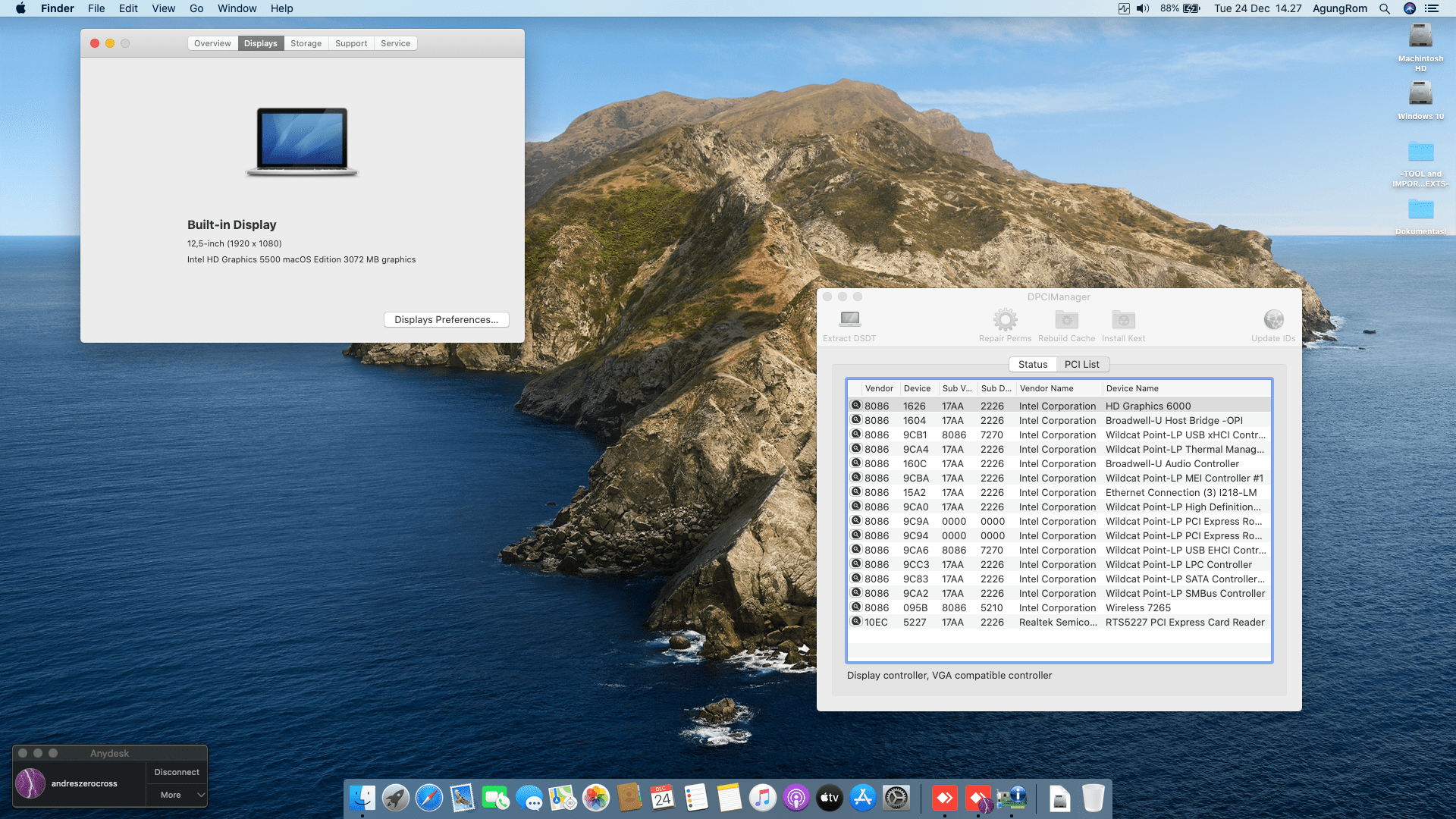 Lenovo Thinkpad X250 [Broadwell   Intel HD 5500] 2